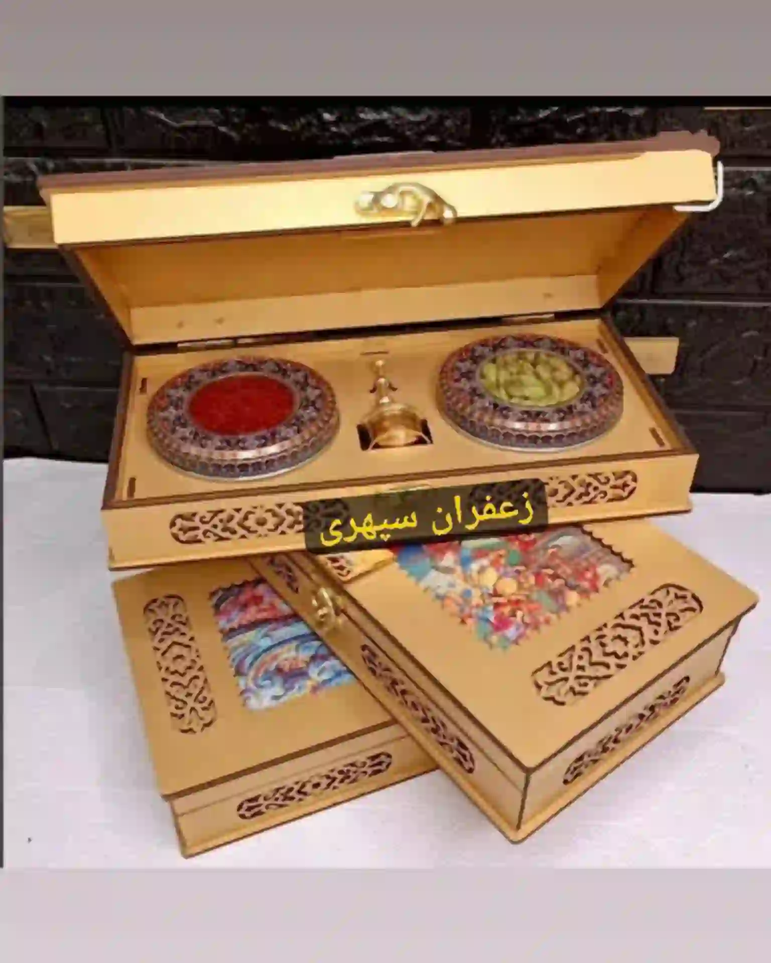 InShot_20260804_221814851 پک هدیه ۲ خاتم با هاون نقلی - تصویر 1